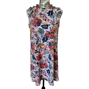 Vintage Clientele sleeveless floral trapeze dress size medium